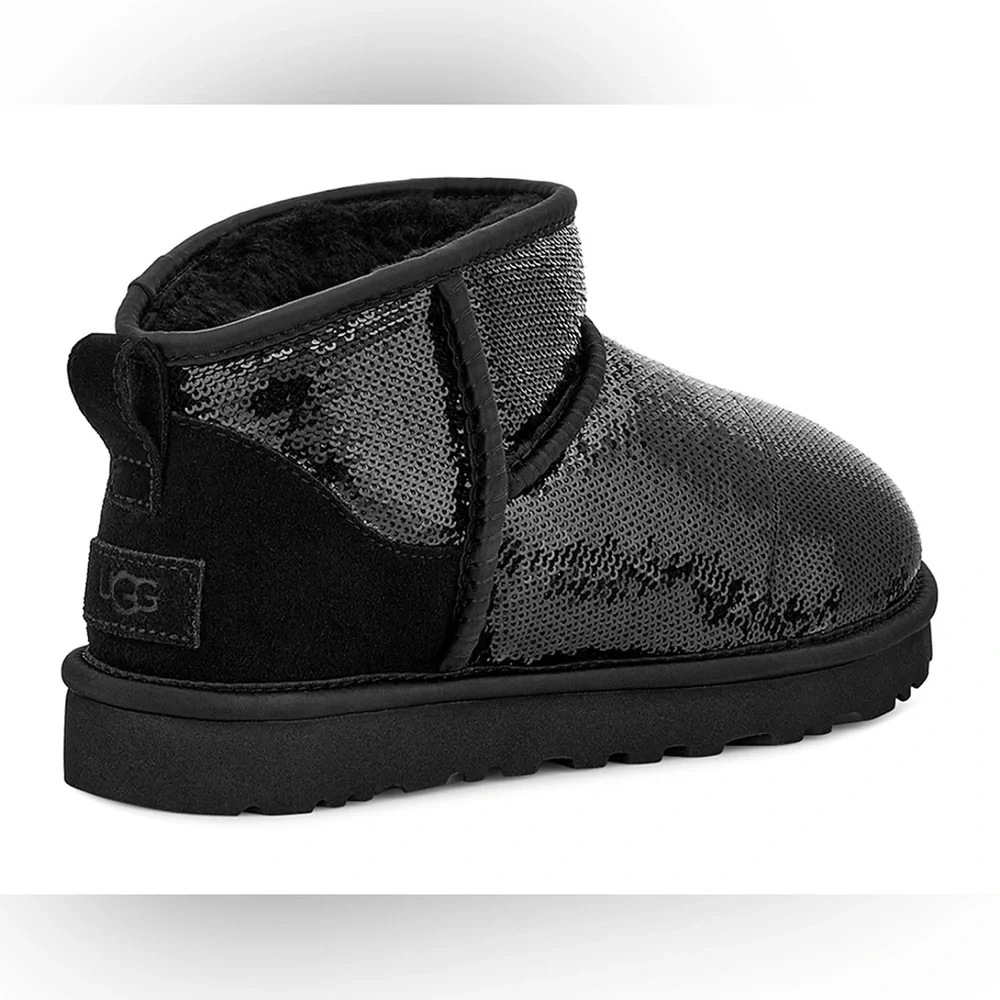 NIB UGG® 1151616 Women's Classic Ultra Mini Mirror Ball Cold Weather Boo…